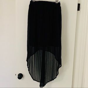 Xhilaration Black High-Low Skirt